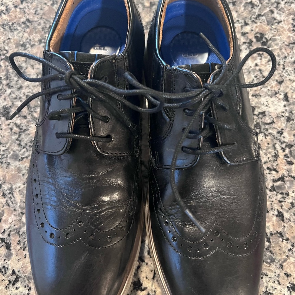 Nunn Bush Black Leather Oxfords